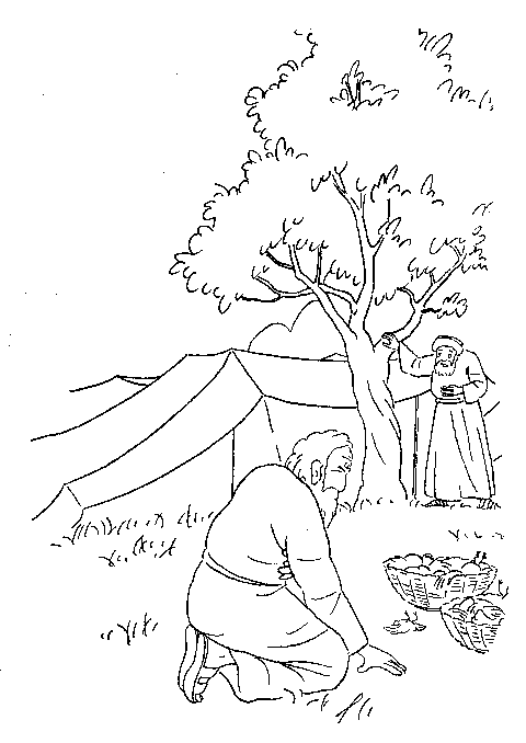 Plansa de colorat cu Biblia Ilustrata 104